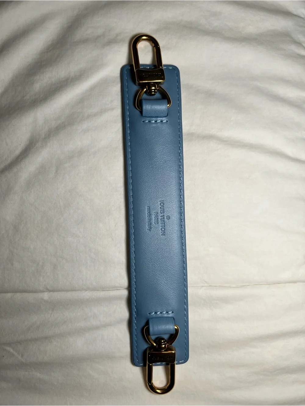 Louis Vuitton Embroidered Monogram Denim New Wave Chain MM